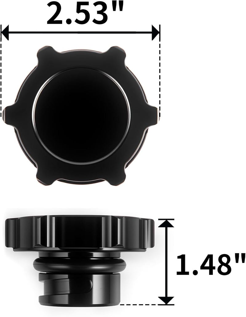 CNRAQR LS Valve Cover Oil Cap Aluminum for LSX LS1 LS2 LS3 LS4 LS6 - Image 2
